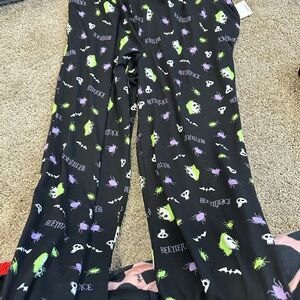 Beetlejuice Black Pajama Pants